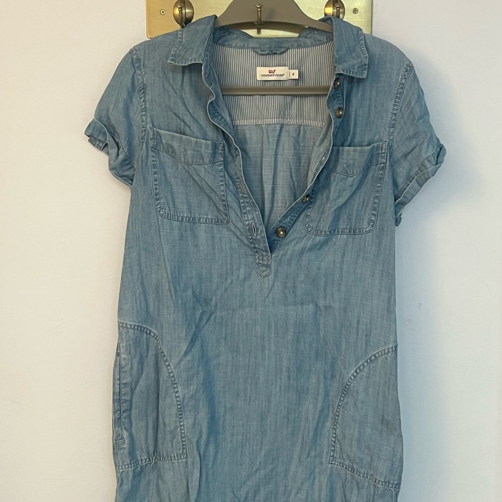 Vineyard Vines Denim Shirt Dress
